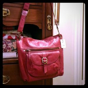 Fossil Red Sasha Cross Body